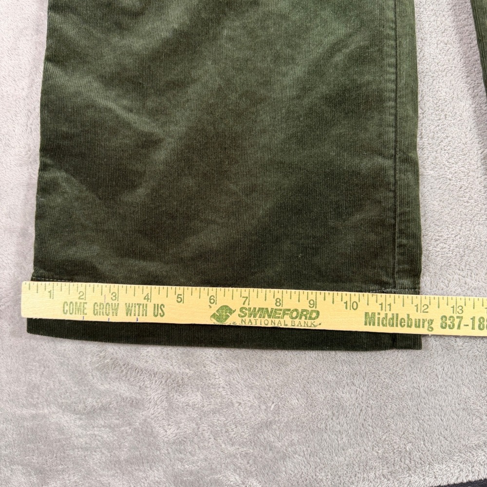 LOFT Palmer Wide Leg Pants Womens 10 Green High Rise Corduroy New - Picture 3 of 12